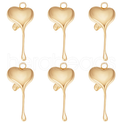 Beebeecraft 15Pcs Ion Plating(IP) 304 Stainless Steel Pendants STAS-BBC0002-11-1
