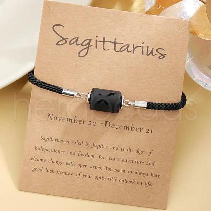 12 Constellations Protetion Plastic Column Link Bracelets WGFC008-06-1