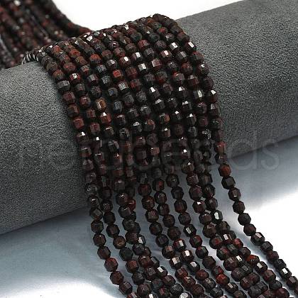 Natural Brecciated Jasper Beads Strands G-A260-A03-01-1