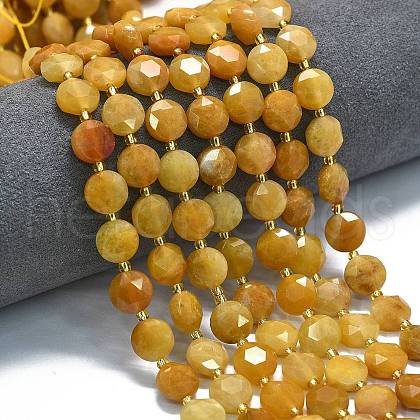 Natural Topaz Jade Beads Strands G-C116-A121-01-1