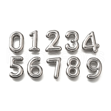 10Pcs 10 Styles 304 Stainless Steel Figure Pendants STAS-V009-02P-1