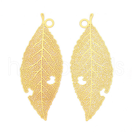 Brass Filigree Big Pendants KKC-T003-26G-1