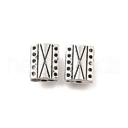Tibetan Style Alloy Beads TIBE-L008-09AS-1