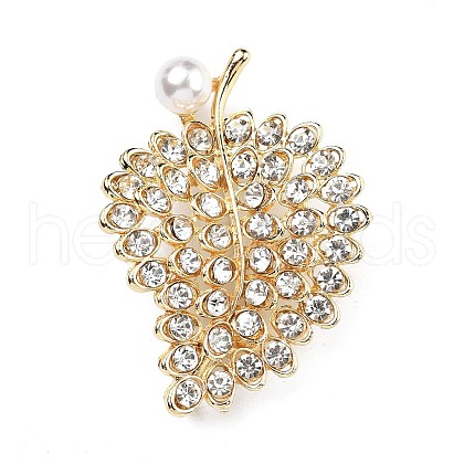 Alloy Rhinestone Brooch for Backpack Clothes JEWB-P046-05B-G-1