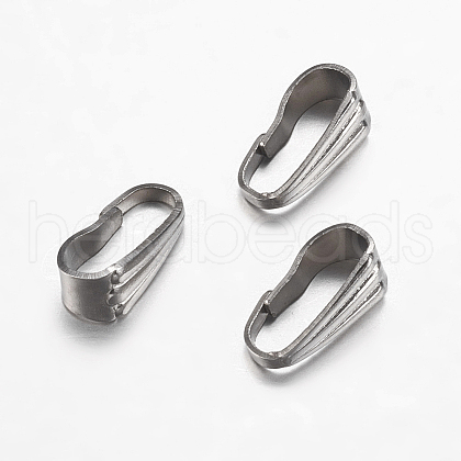 Tarnish Resistant 304 Stainless Steel Snap On Bails STAS-I097-045P-1