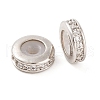 Rack Plating Brass Clear Cubic Zirconia Beads KK-M292-02P-03-2