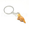 Synthetic & Natural Gemstone Keychain KEYC-S253-01-2