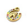 304 Stainless Steel Enamel Pendants X-STAS-B085-33G-2