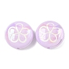 2Pcs UV Plating Acrylic Beads FIND-C067-03G-1