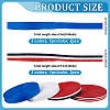   4 Styles Polyester Grosgrain Ribbon & Striped Ribbon OCOR-PH0004-64-2