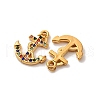 304 Stainless Steel Rhinestone Pendants STAS-U061-13G-02-2