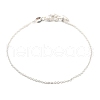 Stainless Steel Cable Chain Bracelets for Men Women BJEW-G736-11S-1