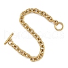 PVD Vacuum Plating 304 Stainless Steel Cable Chain Bracelets X-BJEW-G618-04G-3