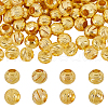 AHADERMAKER 64Pcs 4 Styles Brass Lucky Large Hole Beads KK-GA0001-59G-1