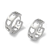 Hollow Heart Brass Hoop Earrings EJEW-L292-014P-1