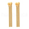 304 Stainless Steel Stud Earrings EJEW-Z098-02G-4