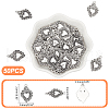 Unicraftale 50Pcs Tibetan Style Alloy Pendants TIBEP-UN0001-18-4