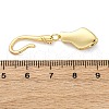 Brass S-Hook Clasps KK-U059-27G-01-3