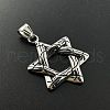 Punk Style Star of David Pendant Necklace for Fashionable Students and Couples DT0995-3