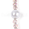 Acrylic & Glass & ABS Plastic Pearl & Alloy & Polymer Clay Pave Rhinestone Beads Strands MAK-T011-08C-2