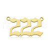 Ion Plating(IP) 201 Stainless Steel Pendants STAS-N090-LA866-2LG-2