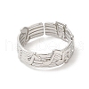 304 Stainless Steel Cuff Wide Band Finger Rings RJEW-L107-015P-2