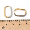 304 Stainless Steel Two Tone Hoop Earrings EJEW-P313-01C-G-5