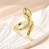 Brass Cuff Rings for Women RJEW-F181-01G-4