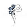 Bowknot Alloy Rhinestone Brooch for Backpack Clothes PW-WGA8CB2-01-4