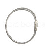 Stainless Steel Cable Wire Keychain AJEW-YWC0004-01D-1
