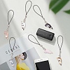 Enamel Cat Decoration Phone Charms Strap PALLOY-PH01579-4