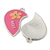 Alloy Enamel Split Pendants X-FIND-Z026-03C-2