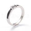 Brass Enamel Finger Rings RJEW-J074-04P-B-3