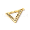 Rack Plating Brass Micro Pave Cubic Zirconia Pendant KK-H449-76G-06-2