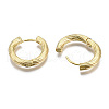 Brass Huggie Hoop Earrings X-KK-S356-347B-NF-3