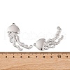 Non-Tarnish 304 Stainless Steel Connector Charms STAS-G335-04P-3