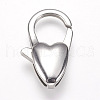 Tarnish Resistant 304 Stainless Steel Lobster Claw Clasps STAS-O114-058P-B-1