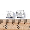 Brass Rhinestone Spacer Beads RSB072-14S-3