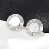 304 Stainless Steel Natural Shell Stud Earrings EJEW-Z089-23P-2