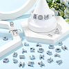 SUNNYCLUE 52Pcs 26 Styles Alloy Slide Charms FIND-SC0009-82-4