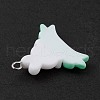 Opaque Resin Pendants RESI-D064-02P-08-4