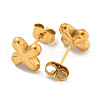 Chunk Letter 304 Stainless Steel Stud Earrings for Women EJEW-G386-01X-G-2