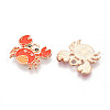 Marine Animals Alloy Enamel Pendants ENAM-T022-34G-2