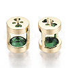 Brass Cubic Zirconia Charms KK-S356-067A-NF-1