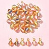 40Pcs Gradient Color Resin Pendants PALLOY-FS00029-7