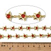 Brass Glass Link Chains CHC-R001-06G-05-3