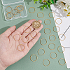 Unicraftale 30Pcs 201 Stainless Steel Linking Ring FIND-UN0003-65-4