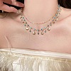 Alloy Rhinestone Double Layer Bracelets FS-WG859AA-02-2