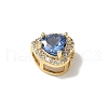 Brass Micro Pave Cubic Zirconia Beads KK-I276-46G-06-2