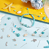   DIY Synthetic Turquoise Beaded Dangle Earring Making Kit DIY-PH0022-46-5